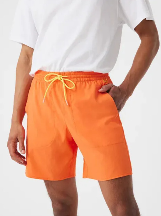 Outdoor Voices Other - OUTDOOR VOICES Men's SolarCool 7" Beach Short XS Hibiscus Orange Mesh Liner NWT